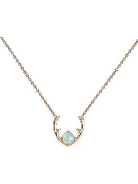 PAVOI 14K Gold Plated Created Opal Necklace Opal Necklaces for Women